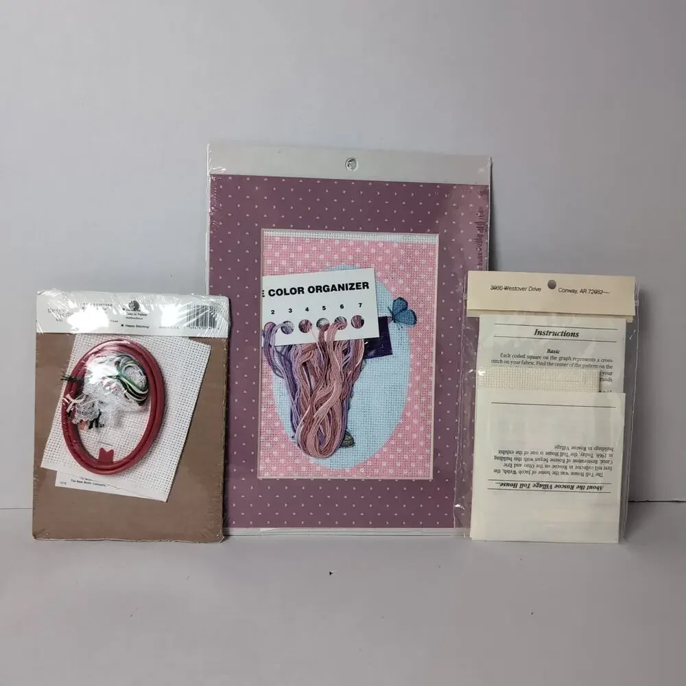 Lot‎ of 3 Cross Stitch Kits JCA Weekenders Douglas Designs The New Berlin Co